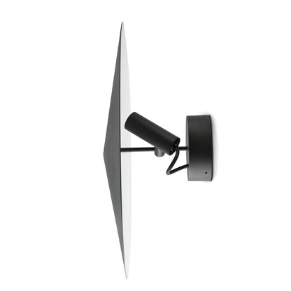 Proyector exterior Aplique CLAP negro 6W 3000K LED, faro de pared en aluminio IP65 para iluminación fachadas