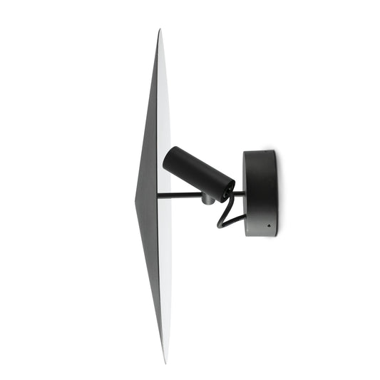 Proyector exterior Aplique CLAP negro 6W 3000K LED, faro de pared en aluminio IP65 para iluminación fachadas