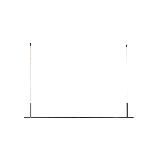 Accesorio colgante lineal CLAP negro de aluminio para iluminación exterior FARO modelo 75711-2, ideal para jardín y terraza