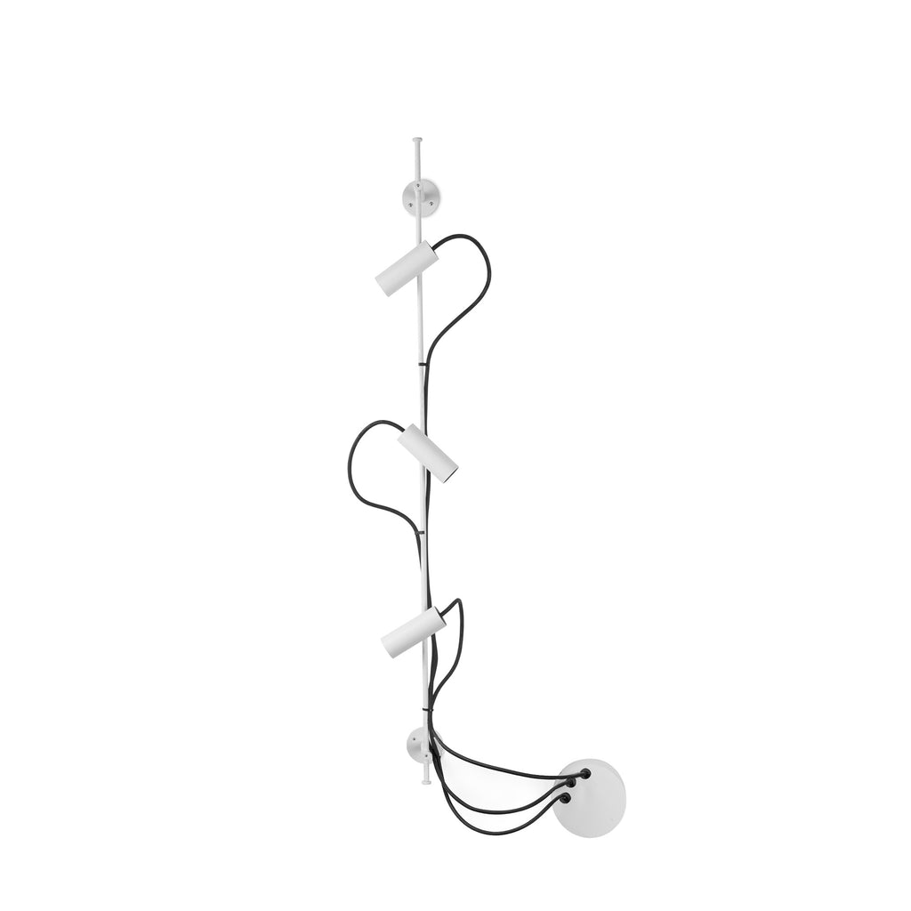 Aplique plafón lineal CLAP blanco de FARO, 3x6W 3000K, iluminación LED exterior IP65 para pared y jardín, luminaria superficie modelo 75712-133