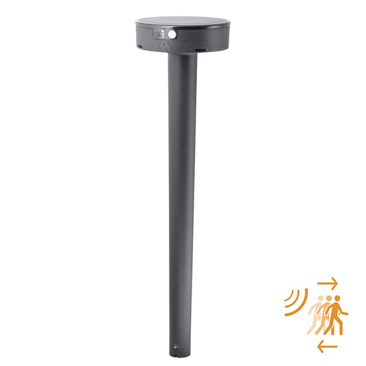 Pincho de Exterior Solar FIORINA 78 cm con Sensor de Movimiento Negro Fumagalli Interlusa - vista principal | Interlusa