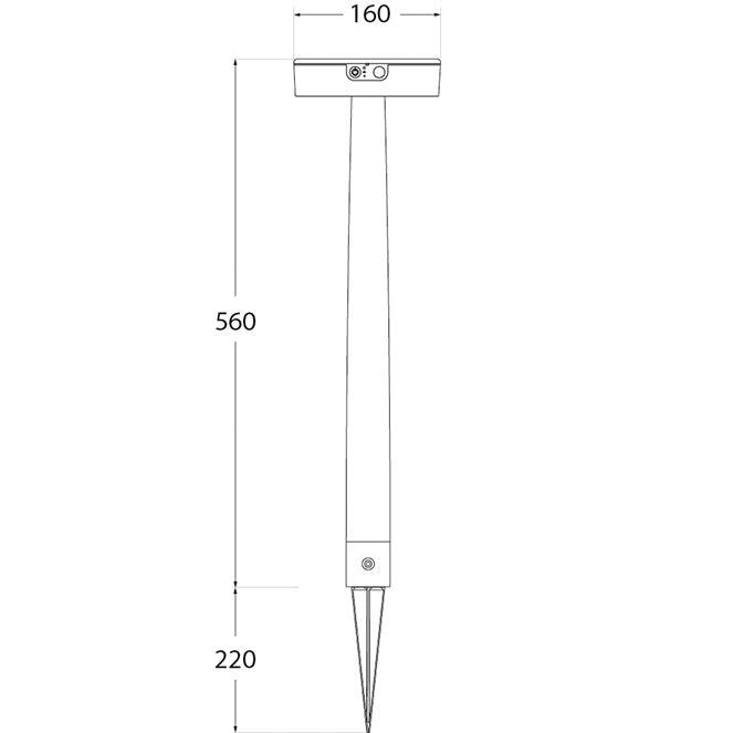 Pincho LED con sensor de movimiento PIR, ideal para jardín