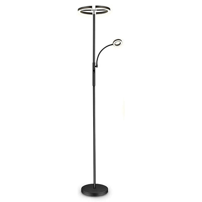 Lámpara de pie LED con brazo lector IRIS BELAIR FL-2001 BK