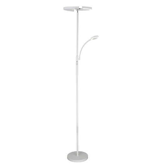 Lámpara de pie LED con brazo lector BELAIR IRIS FL-2001 WH