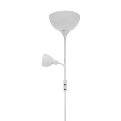 Lámpara de pie TORINO fabricada en metal color blanco