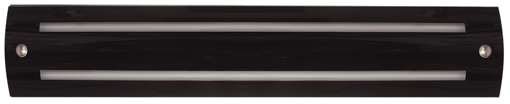 Plafón Rubi Negro 2x24W Fabrilamp, lámpara de techo moderna y eficiente para iluminación técnica y decoración interior.