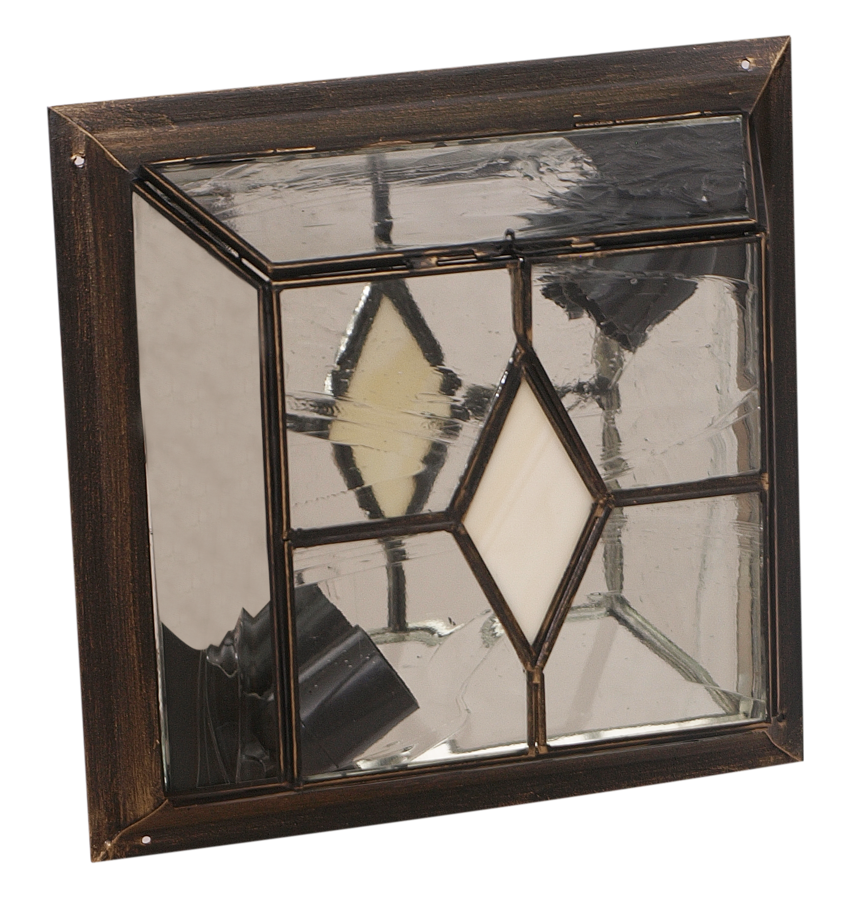 Plafón rústico Califa en colores oro viejo y beis de Fabrilamp, ideal para iluminación y decoración interior.