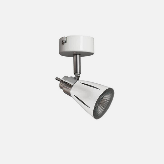 Foco moderno Tabernas blanco de Abrila con 1xGU10, diseño elegante para iluminación interior y decoración, certificado CE, material reciclable, tamaño mediano, referencia 029881001