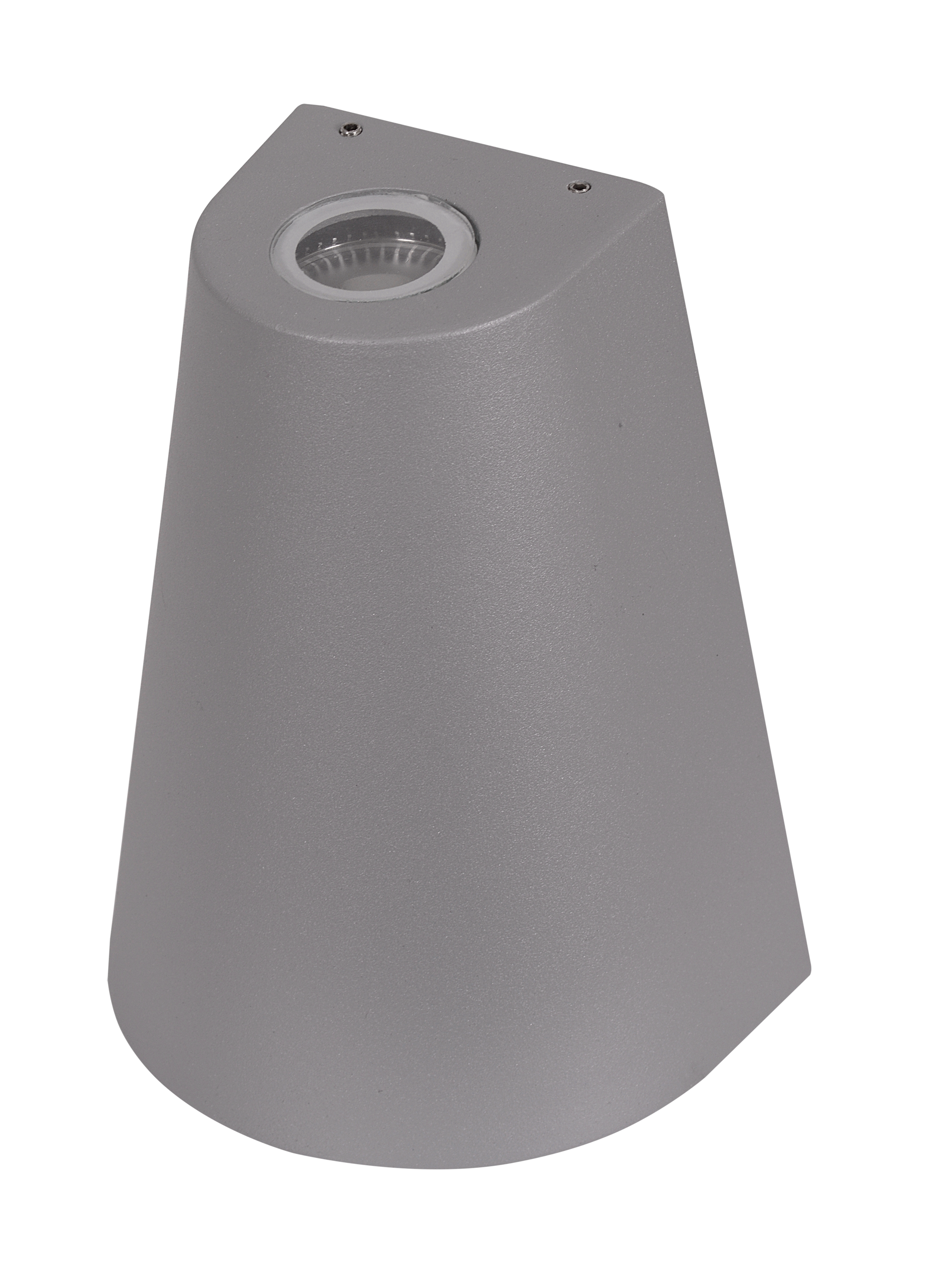 Aplique exterior GANGES gris zinc Fabrilamp, diseño moderno en metal para iluminación jardín, resistente IP54.