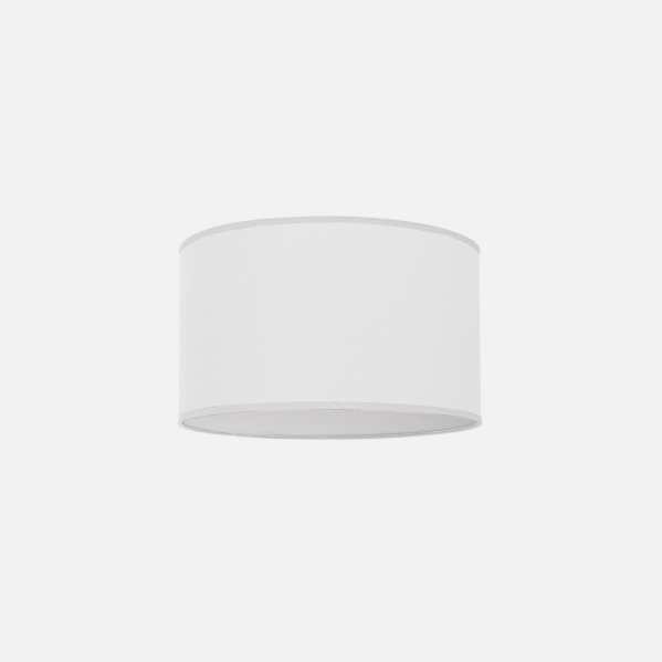 Plafón Nicole Blanco 2xE27 de Fabrilamp para iluminación interior doméstica, con luz difusa en material metal y textil.