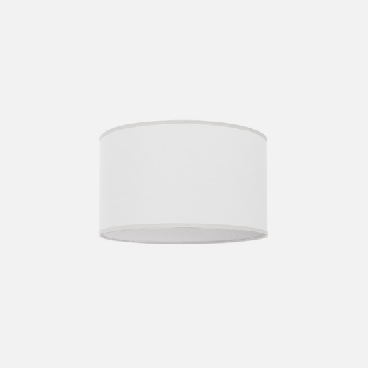 Plafón Nicole Blanco 2xE27 de Fabrilamp para iluminación interior doméstica, con luz difusa en material metal y textil.