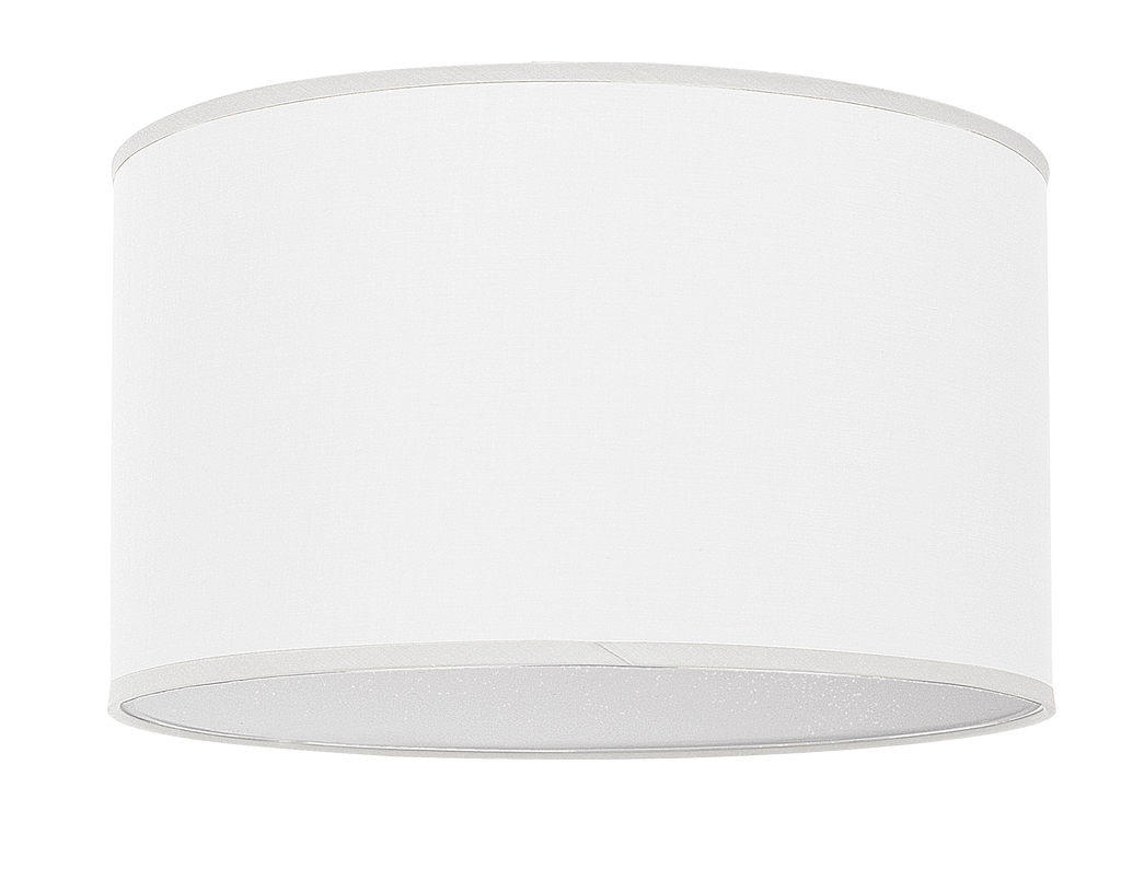 Plafón Nicole blanco con 2 casquillos E27, iluminación interior doméstica, luz difusa, de metal y textil, Fabrilamp, código 042983001.