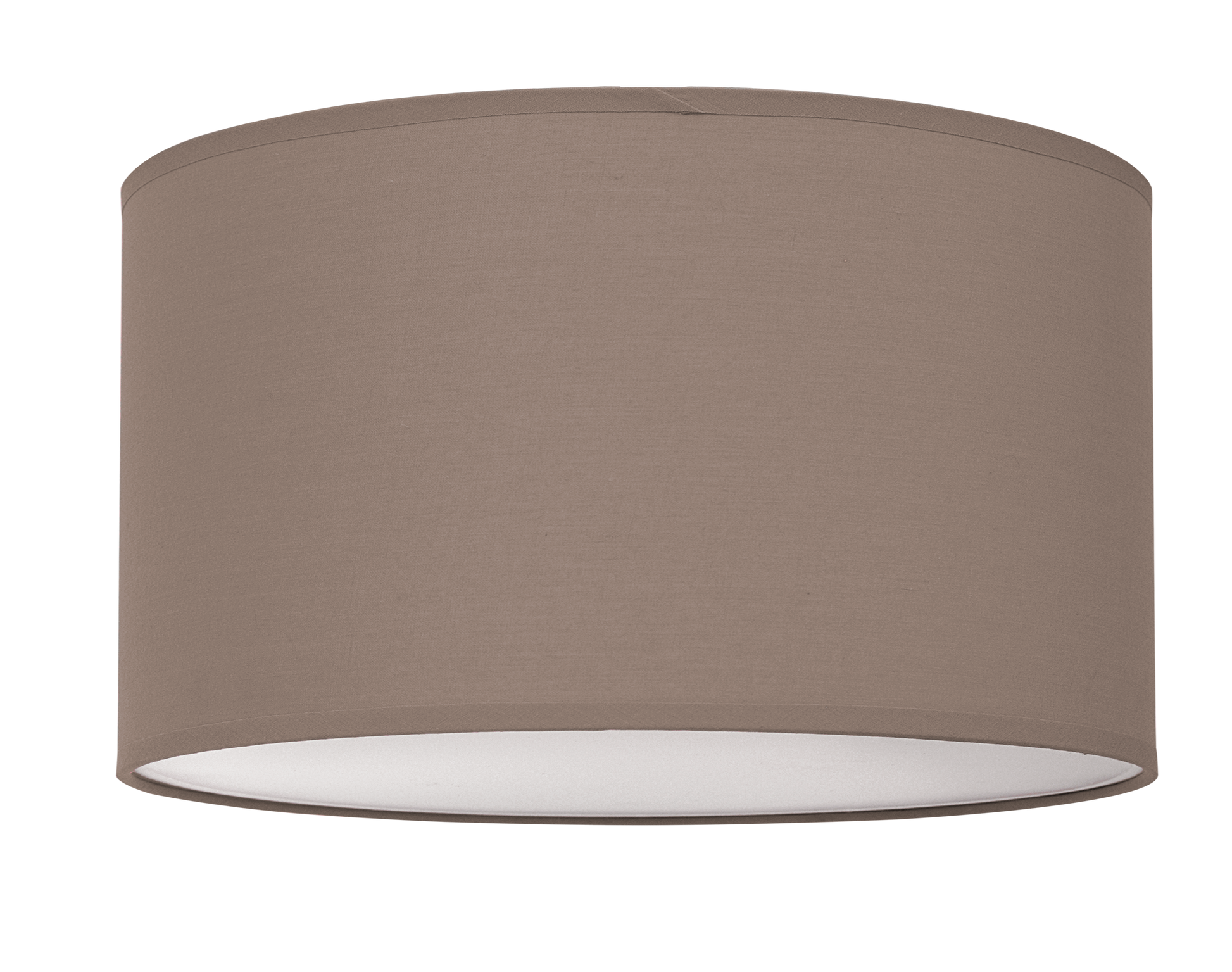 Plafón Nicole Marrón Topo 2xE27 Fabrilamp - Iluminación interior difusa, diseño en metal y textil para decoración doméstica.