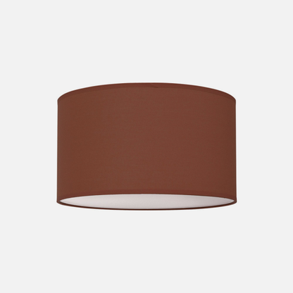 Plafón Nicole Chocolate 3xE27 de Fabrilamp, lámpara de techo interior con luz difusa, en color marrón chocolate, material metal y textil, código 042984005.