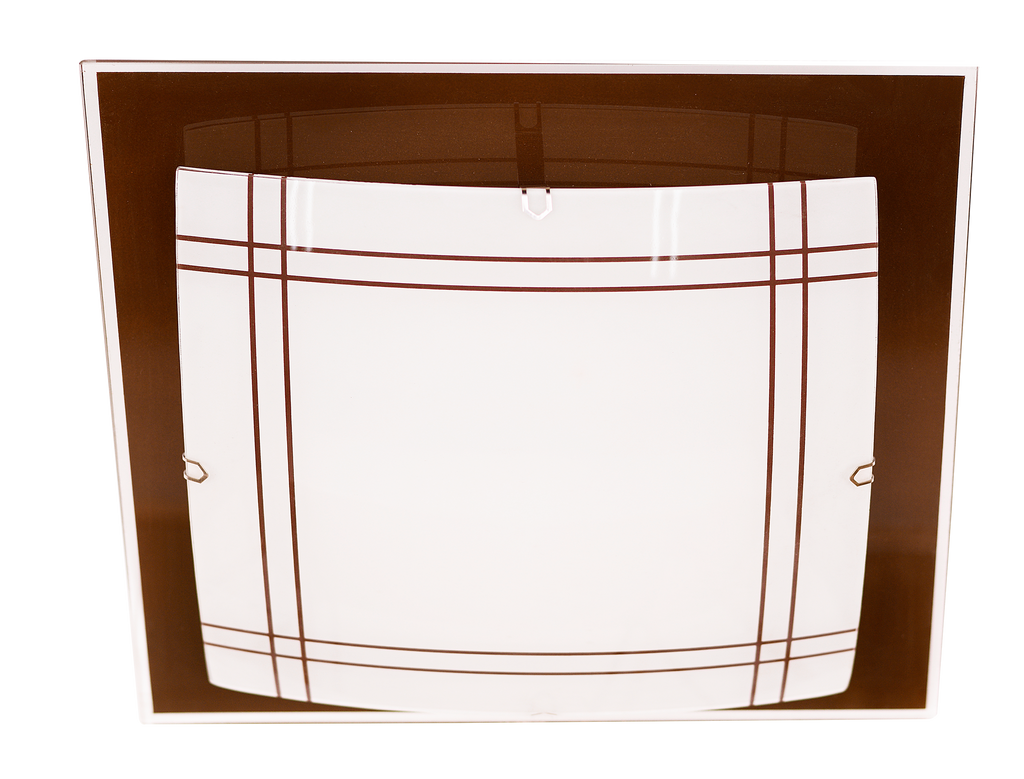 Plafón Amet Wengué Fabrilamp, iluminación interior moderna con dos portalámparas E27. Ideal para cocina o porche.