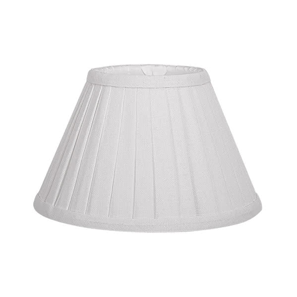 Pantalla cónica plisada blanca 047911415 para lámpara Fabrilamp, pantalla textil decorativa de iluminación para el hogar