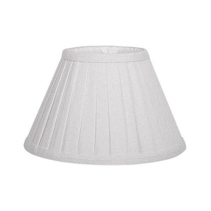 Pantalla cónica plisada blanca 047911415 para lámpara Fabrilamp, pantalla textil decorativa de iluminación para el hogar
