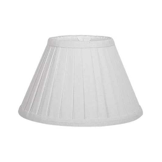 Pantalla cónica plisada blanca 047911415 para lámpara Fabrilamp, pantalla textil decorativa de iluminación para el hogar