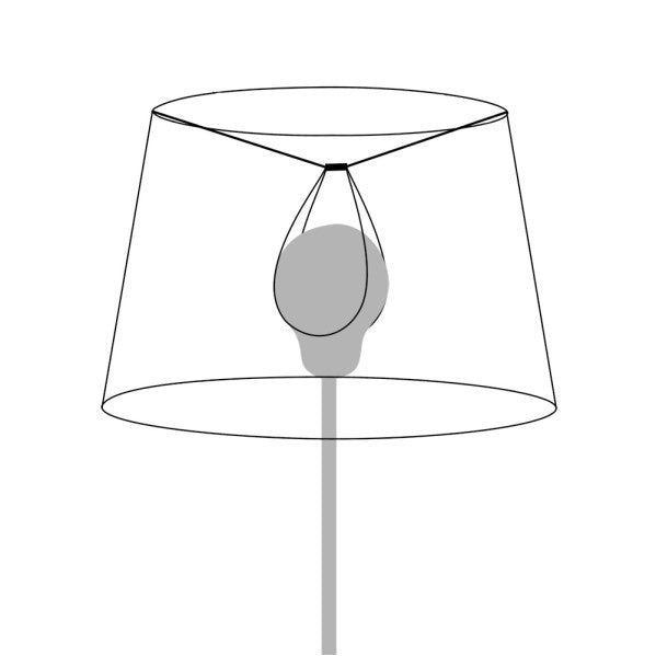 Pantalla cónica Helvia con pinza beige para lámpara Fabrilamp 048011415, diseño y decoración del hogar, iluminación.