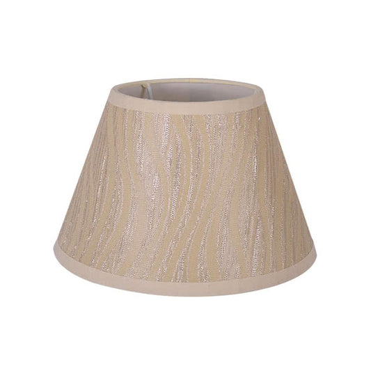 Pantalla cónica Duna Helvia beige para lámpara E27, dimensiones 18x10x12 cm, Fabrilamp 048011815 – decoración e iluminación de interior