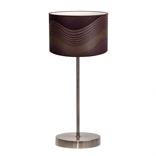 Lámpara sobremesa Ballet marrón de Abrila, modelo 054171002 con 1xE27, diseño contemporáneo moderno para iluminación del hogar, certificación CE y ecológico con reciclaje, ideal para decoración elegante.
