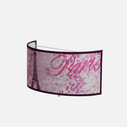 Aplique de pared moderno Eiffel en acabado plata, modelo 1xE27 18x30 cm de Abrila, diseño contemporáneo AI2 reciclable para iluminación y decoración interior.