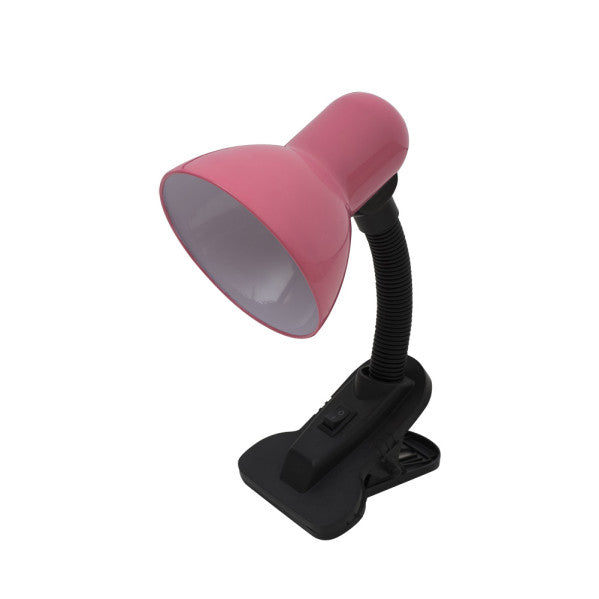 Flexo Dedalo Rosa E27 para escritorio - Iluminación interior de metal de Fabrilamp.