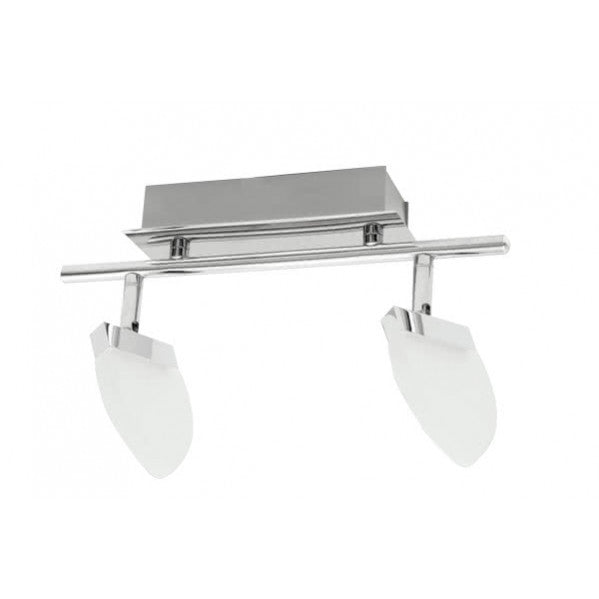 Foco LED regleta Tanzania en acabado cromo de 10W SMD por Abrila, diseño moderno y eficiente para iluminación interior y decoración en blanco natural, modelo 060492020 con tecnología AI2.