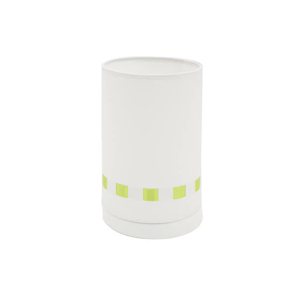 Lámpara sobremesa Lacito verde de Abrila, diseño infantil ecológico con certificado CE, 1xE27, medidas 22x13 cm, ideal para habitación de niños y decoración del hogar.