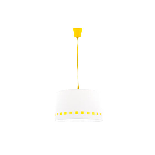 Colgante infantil Lacito Amarillo de Abrila, lámpara colgante ecológica con certificado CE para habitación de niños, diseño decorativo en amarillo con bombilla E27, iluminación segura y luminosa modelo 064193550.