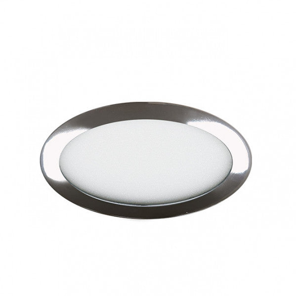 Downlight LED Apolo 12W en acabado cromo, Fabrilamp, iluminación interior empotrada, 6500K, alta eficiencia energética, código 070681220
