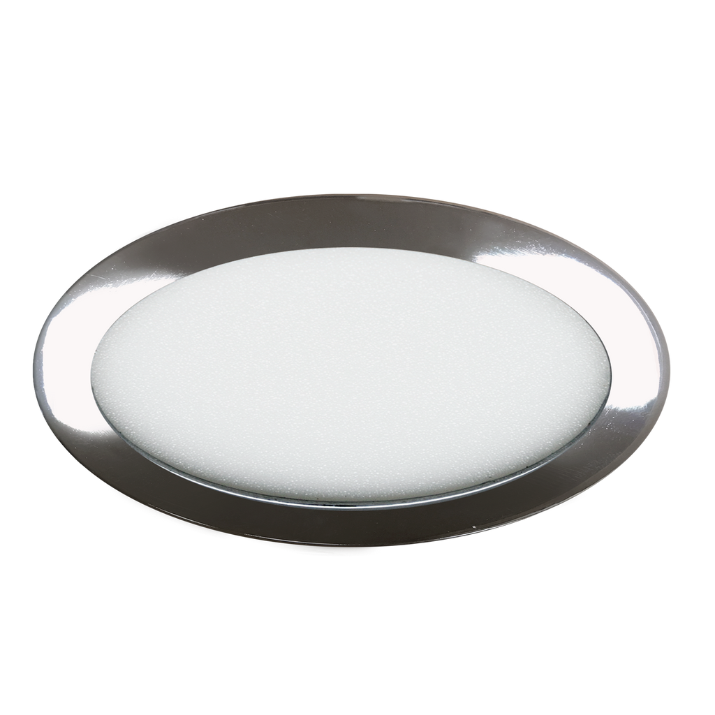 Downlight Apolo 24W Cromo, acabado cromado – Fabrilamp 070692420, downlight empotrable de iluminación LED para interior, luz blanca natural