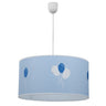 Colgante infantil Globitos en color celeste con 1 casquillo E27, ideal para decoración de habitación de niños y nursery de Abrila, lámpara de techo estilo globitos para AI2, modelo 073493548.