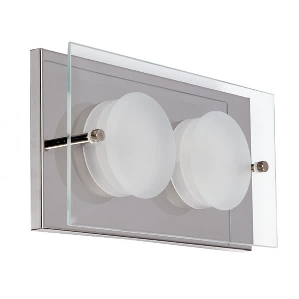 Plafón LED Antioquia Cromo de Fabrilamp, 800 lm, iluminación moderna para dormitorio y salón, acabado en cromo, material metal