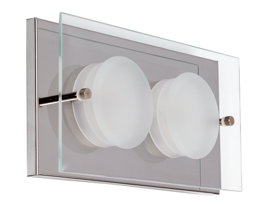 Plafón LED Antioquia cromado de Fabrilamp, 800 lm, iluminación moderna en metal para dormitorio o salón — Modelo 075382020