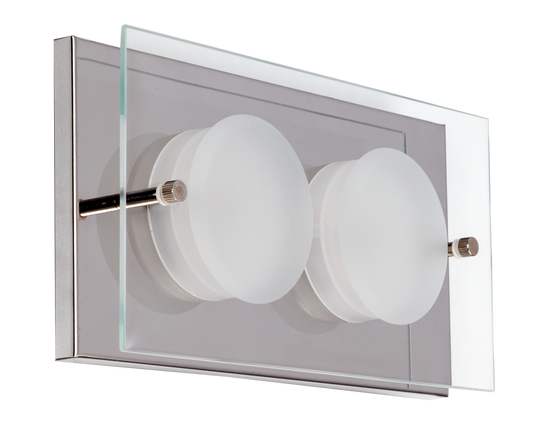 Plafón LED Antioquia cromado de Fabrilamp, 800 lm, iluminación moderna en metal para dormitorio o salón — Modelo 075382020