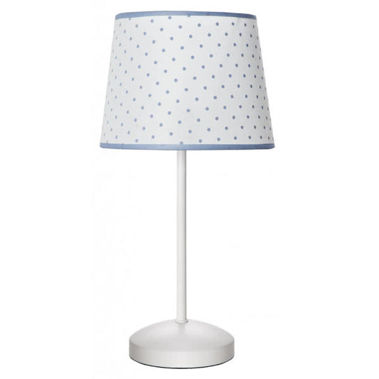 Lámpara de sobremesa Okapi Celeste de Abrila con 1 bombilla E27, diseño infantil en azul celeste, ideal para decoración de habitación infantil, certificada CE y fabricada con materiales reciclados (código 076171048)
