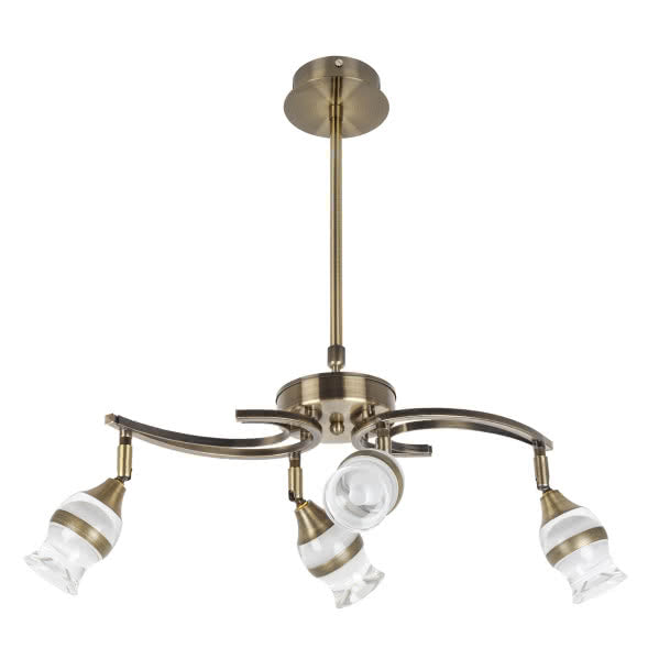 Modern Zodiaco leather lamp by Abrila, featuring 4x5W 4000K LED bulbs for diffuse interior lighting, natural white finish with premium leather accents, contemporary design for stylish home decoration.