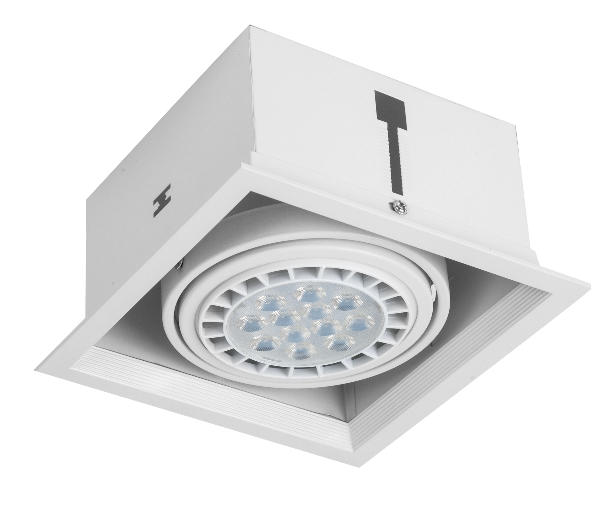 Foco empotrable Kardan Cesar Blanco de Fabrilamp, modelo 092381001, aluminio, acabado blanco, iluminación técnica para interior y hogar, decoración.