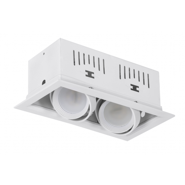 Foco empotrable AUGUSTO blanco de aluminio – Fabrilamp 092482001, iluminación técnica para interior