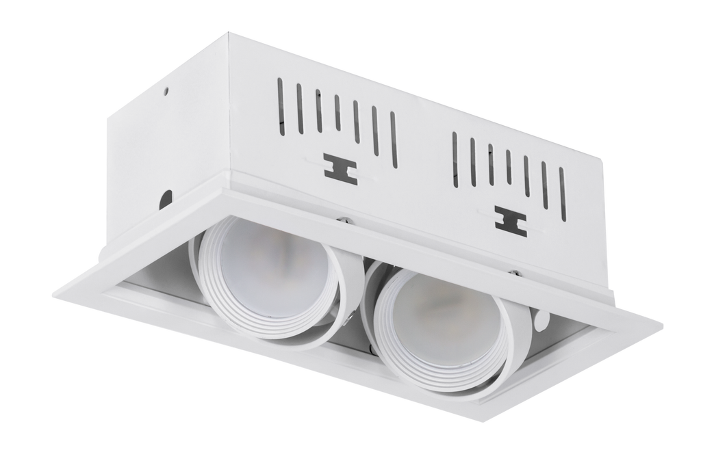 Foco empotrable AUGUSTO Blanco de Fabrilamp, aluminio, modelo 092482001, iluminación técnica para interior.