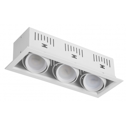 Foco empotrable Kardan Augusto Blanco de Fabrilamp, modelo 092483001, en aluminio, iluminación técnica para interior, uso doméstico