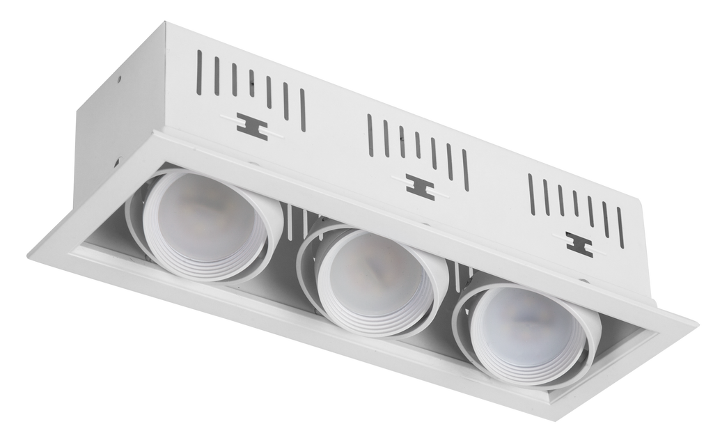 Foco empotrable Kardan Augusto Blanco de aluminio, Fabrilamp, modelo 092483001, iluminación interior doméstica