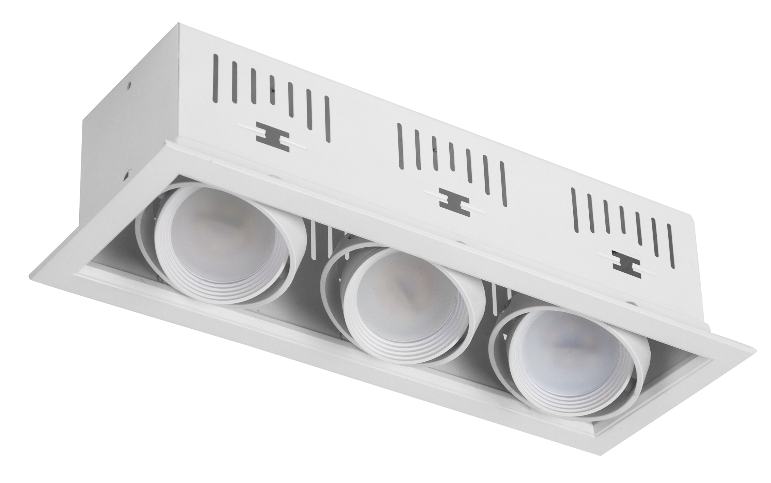 Foco empotrable Kardan Augusto Blanco de aluminio, Fabrilamp, modelo 092483001, iluminación interior doméstica