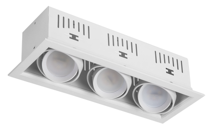 Foco empotrable Kardan Augusto Blanco de aluminio, Fabrilamp, modelo 092483001, iluminación interior doméstica