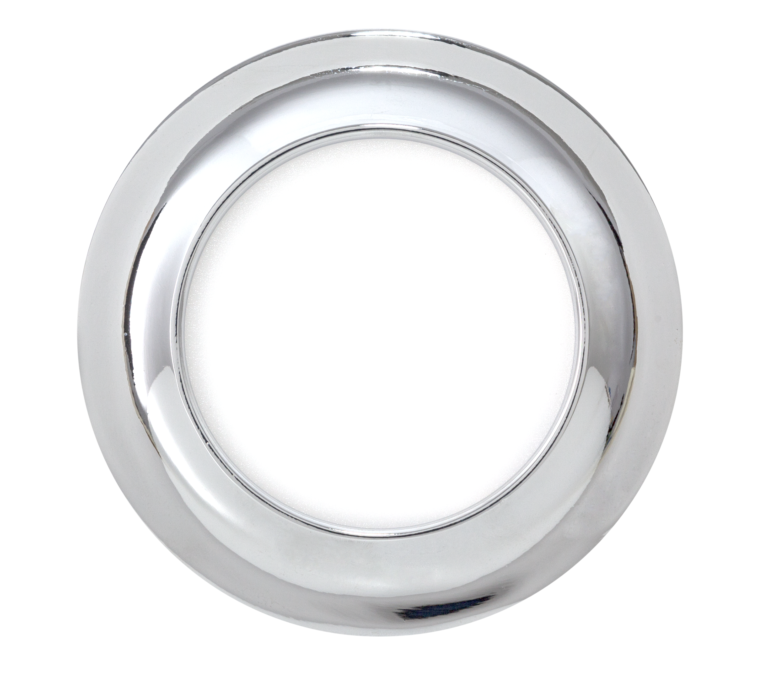 Downlight LED Trevor Cromo 9W, empotrado en techo, acabado cromo, luz blanca cálida, Fabrilamp, iluminación interior, LED.