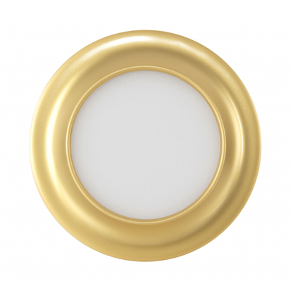 Downlight LED Trevor Oro 9W 720lm, acabado oro, empotrado, interior doméstico, blanco cálido, iluminación técnica Fabrilamp