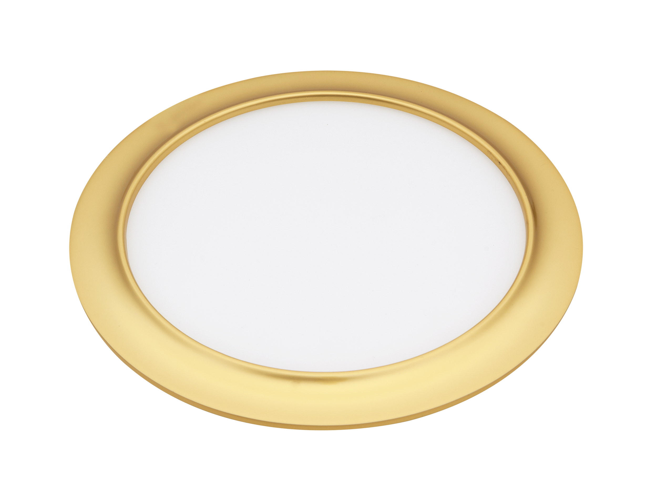 Downlight LED Trevor Oro 15W de Fabrilamp, empotrado para interior, iluminación blanca cálida, acabado dorado