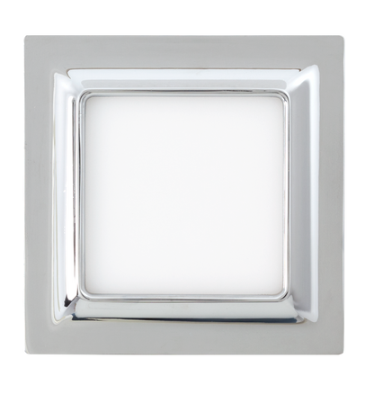 Downlight LED Ventura cromo, empotrable, 9W, 12x12 cm, luz blanca cálida para interior | Fabrilamp 095170920