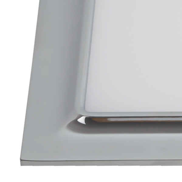 Downlight LED Ventura cromado, 16W, 1280 lm; empotrado para interior, blanco cálido, iluminación técnica, Fabrilamp 095171620